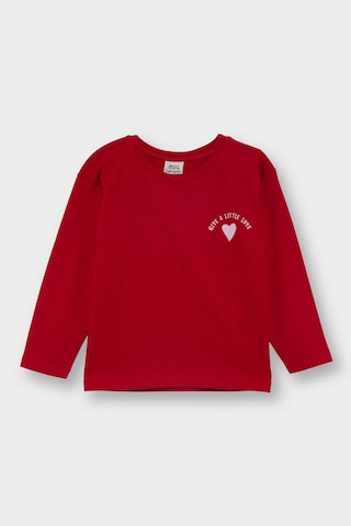 Defacto Kız Bebek Bisiklet Yaka Kalp Desenli 2li Uzun Kollu Tişört F1416a525aurd79 Kırmızı