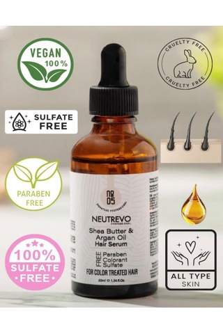 Neutrevo Professional No:5 Argan Serisi İpeksi Parlaklık Saç Bakım Serumu 50 Ml
