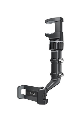 Voguecode Yesıdo C192 Klipsli Dönen Araba Dikiz Aynası Montaj Ayarlanabilir Braket 4-6.7 Inç Telefon Tutucu Siyah Yok Havalandırma 0vgnea