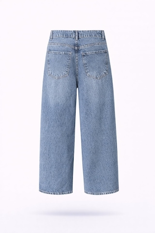 5in1Canpolat Mavi Kemerli Tensel Denim Pantolon 0030