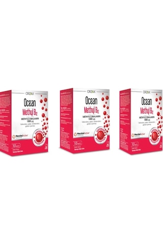 Ocean Methyl B12 1000 Mg 10 ML Sprey 3 Adet