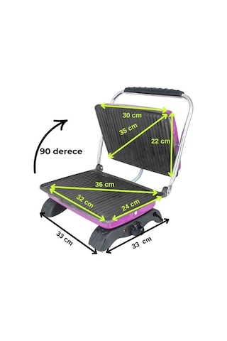 Dökümix Demir Döküm Lila 1800 Watt 4-6 Dilim Ev-sanayi-büfe Tipi Tost Makinası Ve Izgara
