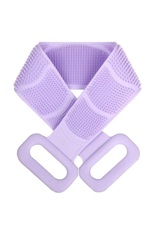 Homyl Silikon Sırt Scrubber Vücut Temizleme Aleti Banyo Mor