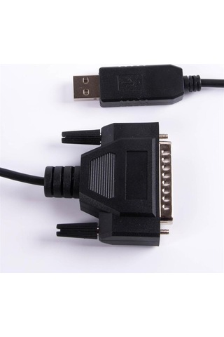 F/ Td/ 1 Usb-rs232 25 Pın Db25 Erkek Konnektörü Seri Adaptör Kablosu Cnc Kontrolleri Programlama Kablosu Compatib C-232r Us-232r 16ft