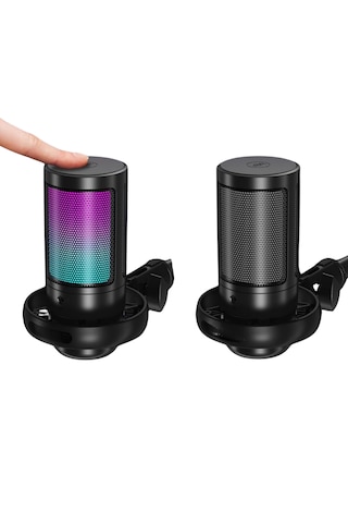 Driton Driton Youtuber Mikrofon Mv-6s Siyah Rgb Usb Oyuncu Yayınc
