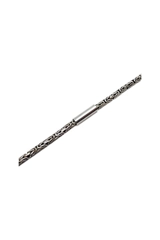 2,8Mm Kral Gümüş Erkek Kolye Zincir Silindir Parçalı Model