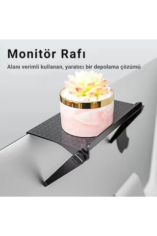Coofbe Katlanabilir Ayarlanabilir Monitör Tv Üstü Stand Modem Kumanda Standı Tv Üstü Stand Organizer