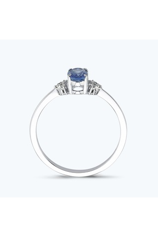 Altınbaş Pırlanta Safir Oval Yüzük Mkm131s-14k