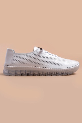 Analin Shoes Hakiki Deri Kadın Casual Ayakkabı Beyaz