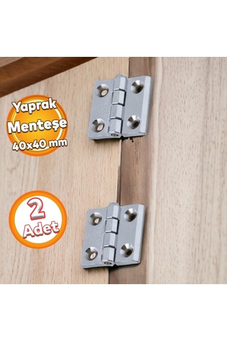Dekoratif Mobilya Pencere Kapı Duşakabin Mini Dolap Menteşesi Yaprak Menteşe Krom 40 X 40 Mm 2 Adet Diğer