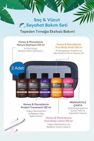 Kundal Travel Kit White Musk Saç & Vücut Seyahat Bakım Seti