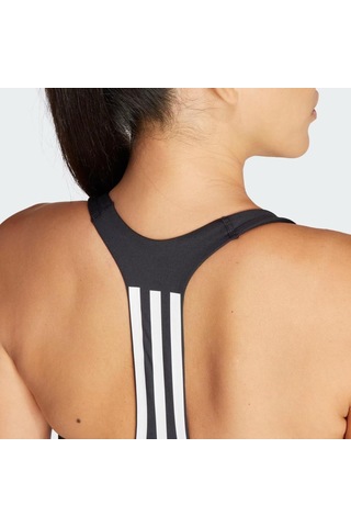 Adidas Iq3369 Power Impact Training Medium-Support 3-Stripes Siyah Sporcu Sütyeni 001