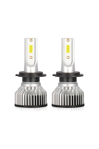 2 Adet Ip68 Su Geçirmez Araba Led Far Ampulleri Led Sürüş Lambası Hepsi Bir Arada Dönüşüm Kiti H7 40w