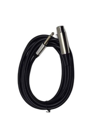 3 Metre 6.35 Mm To Xlr Erkek Ses Kablosu - Çivi Jak To Xlr Konnektör Mikser Ve Amfi Kablosu