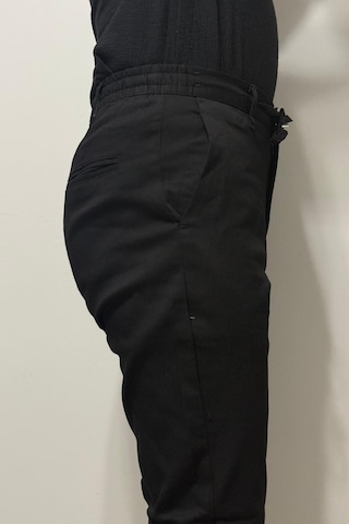 Hacker Denim Hacker Dmctekstil Erkek Y 1086 Yüksek Bel Normal Kesim Dar Paça Jogger Pantolon Siyah