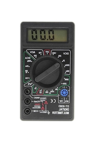 Dijital Multimetre, Taşınabilir Elektrik Ölçüm Aleti, Lcd Ekran, Güvenlik Sigortalı