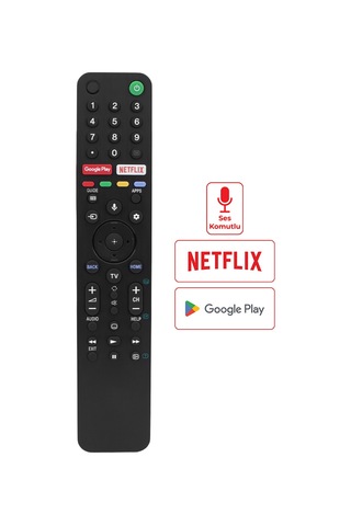 Sony Rmf-tx500p Netflix Google Play Tuşlu Lcd Led Tv Kumandası Ses Komutlu