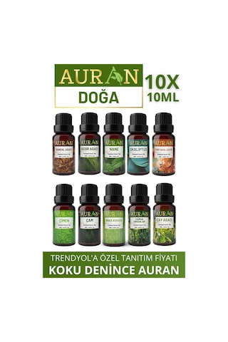 Auran Doğa Saf Esansiyel Uçucu Yağı 10 x 10 ML