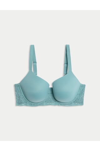 Marks & Spencer Body Soft Destekli T-shirt Sütyeni Mavi