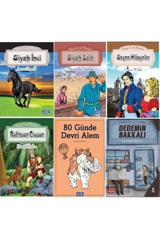 Siyah İnci,dedemin Bakkalı,siyah Lale 6 Kitap Ortaokul Okuma Kitabı Set