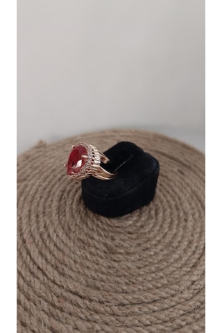 Yüzük Sultanit Bukalemun Nişan Düğün Hediye Kadın Ayarlanabilir Takı Aksesuar Rose Gold