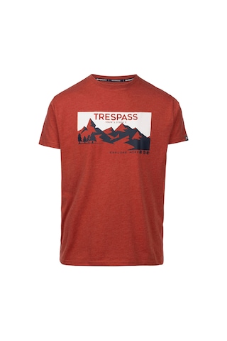 Trespass Trespass Nottaway - Casual Printed Tişört Erkek Kırmızı Tişört Nhm0 KIrmızı
