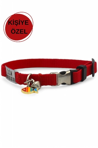 Caramelos İsimli Kedi Tasması, İsimlikli Kedi Tasması Krm