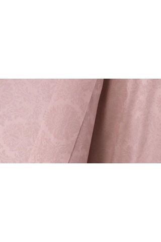Monaco Bambu Jakar Kumaş Bordo Çift Kişilik Nevresim Takımı 6 Prç. - 905 Pudra