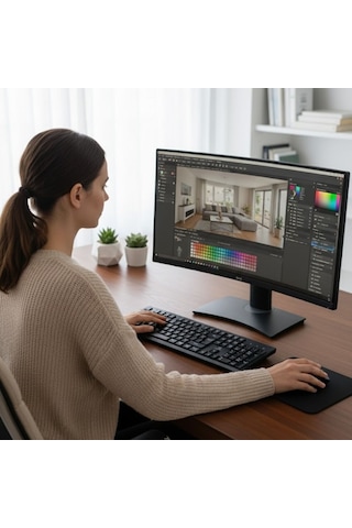 Buffer Kablosuz Q Klavye Mouse Seti Rahat Yazım, Sessiz Tuşlar, Ofis Ve Ev Kullanımına Uygun Set Yk7100 Diğer