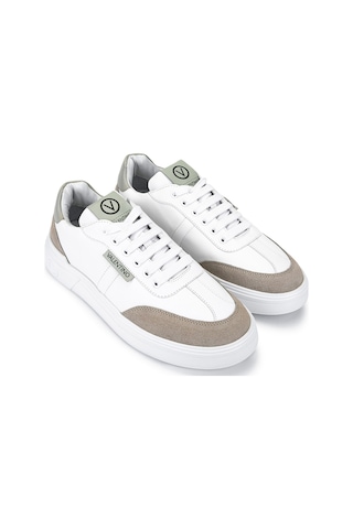 Mario Valentino Erkek Hakiki Deri Beyaz Sneakers & Spor Ayakkabı 1040 92r2108 Erk Ayk Sk25-26 Bıanco/ghıaccıo