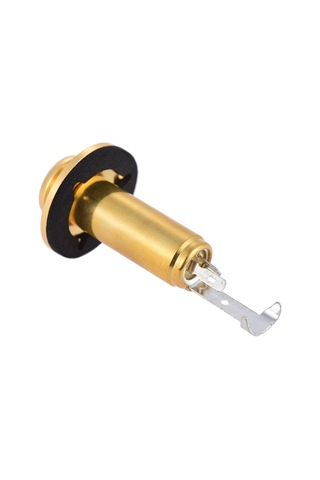 Wezone Gitar End Pin Soketi, Bakır Vücut, Altın Kaplama, Mono, 6cm Uzunluk, Kolay Kurulum, Ses Kalitesi Artırıcı