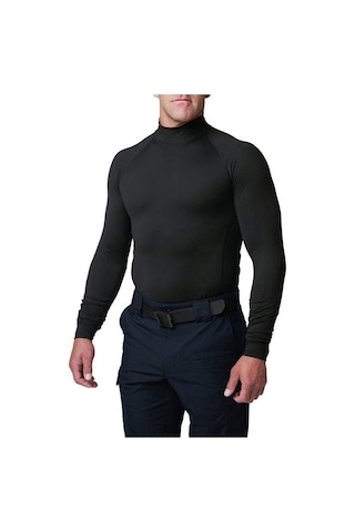 5.11 Mock Neck Ls Top Sıyah Gri