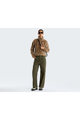 The North Face W Osıto Evolve 1/2 Zıp Jacket Kadın Outdoor Çeyrek Fermuarlı Polar Üst Nf0a8h1g2h91 Kırmızı