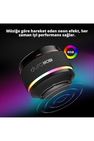 Shopytech Kemik İletimli Kablosuz Bluetooth Hoparlör Rgb Neon Işıklı Manyetik Ip54 Su Sıçramasına Da