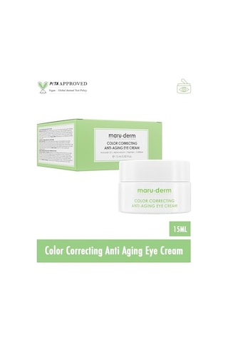 Maruderm Anti-aging Aydınlatıcı Göz Kremi Alfa-arbutin, Kafein & Peptit Kompleksi İle Koyu Halka Ve Kırışıklık Görünümüne Karşı, 15 Ml