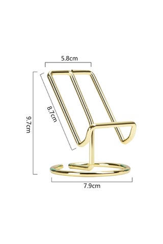 Gold Metal Masaüstü Telefon Tutucu Siyah Siyah