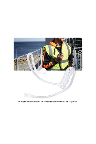 Beyaz Kulak İçi Yastıklı Akustik Tüp Kulaklık Seti Huiliang