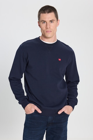 Wrangler Regular Fit Normal Kesim Bisiklet Yaka Lacivert Sweatshirt W242726410 Navy