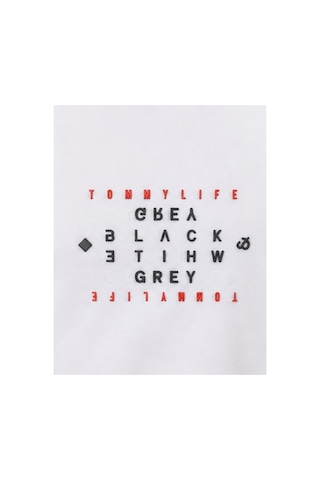 TOMMYLIFE Tommy Life Basic Erkek Tshirt Bisiklet Yaka Beyaz 88454