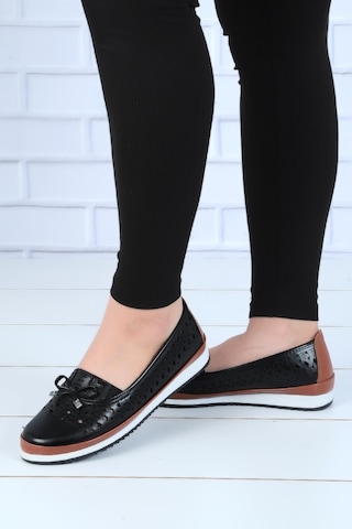 Wanetti 123-atm Siyah Kadın Babet Ayakkabı 001