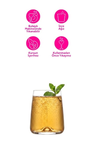 Lav Terra Cam Goblet 6'lı 590 ml (Kırmızı Şarap Kadehi , Kokteyl Bardağı )