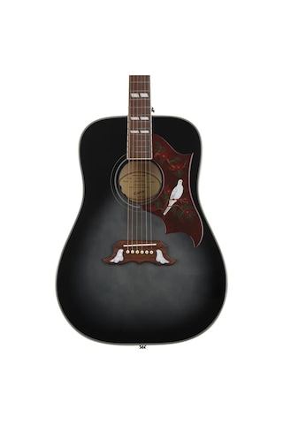 Epiphone Dove Studio Elektro Akustik Gitar Trans Ebony
