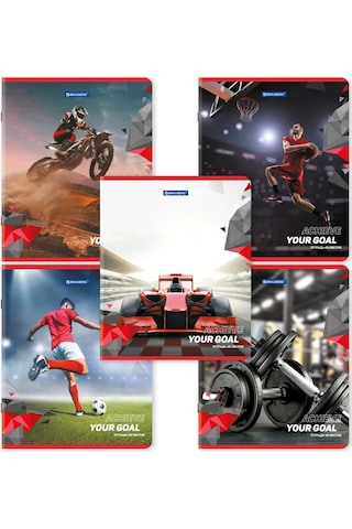 Brauberg Kareli Defter 48 Yaprak A5 5'li Set 169588694