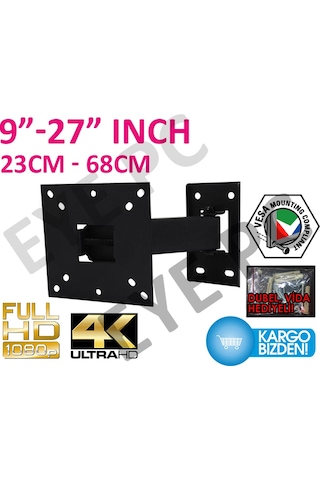 Beko Uyumlu 22 " İnç 26"İnç 55 Cm 66 Cm Tv Televizyon Tv Hareketli Askı