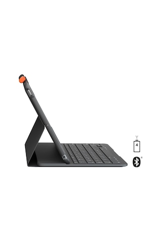 Logitech Slim Folio Apple Uyumlu iPad 7. 8. 9. Nesil İçin Klavyeli Kılıf -ing.