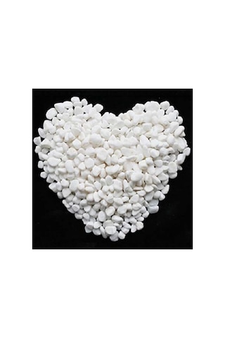 Ekodoğa Beyaz Dolomit Taş 2 Kg 1-2 Cm Dere Taşı Çakıl Taşı