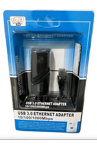 Usb 3.0 To Ethernet Dönüştürücü Adaptör 10/100/1000 Mbps Hızlı Ve Kablolu İnternet