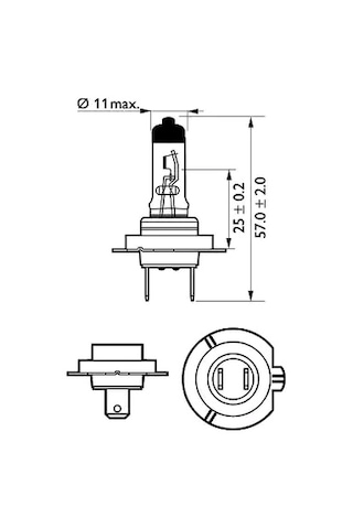 Philips H7 55Watt +30 Fazla Işık Standart Ampul 12972 Prc1 Tek