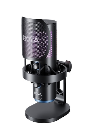 Boya K5 - Boya K5 Kablosuz Bağlantılı Rgb Aydınlatmalı Usb Condenser Mikrofon