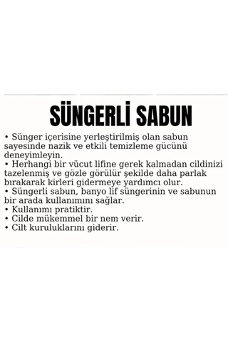 Doğal Handmade Süngerli Sabun, 135 Gr Zeytin Özlü